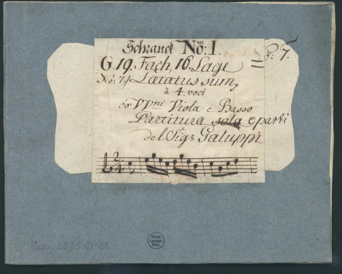 Laetatus sum in C major - Page 1