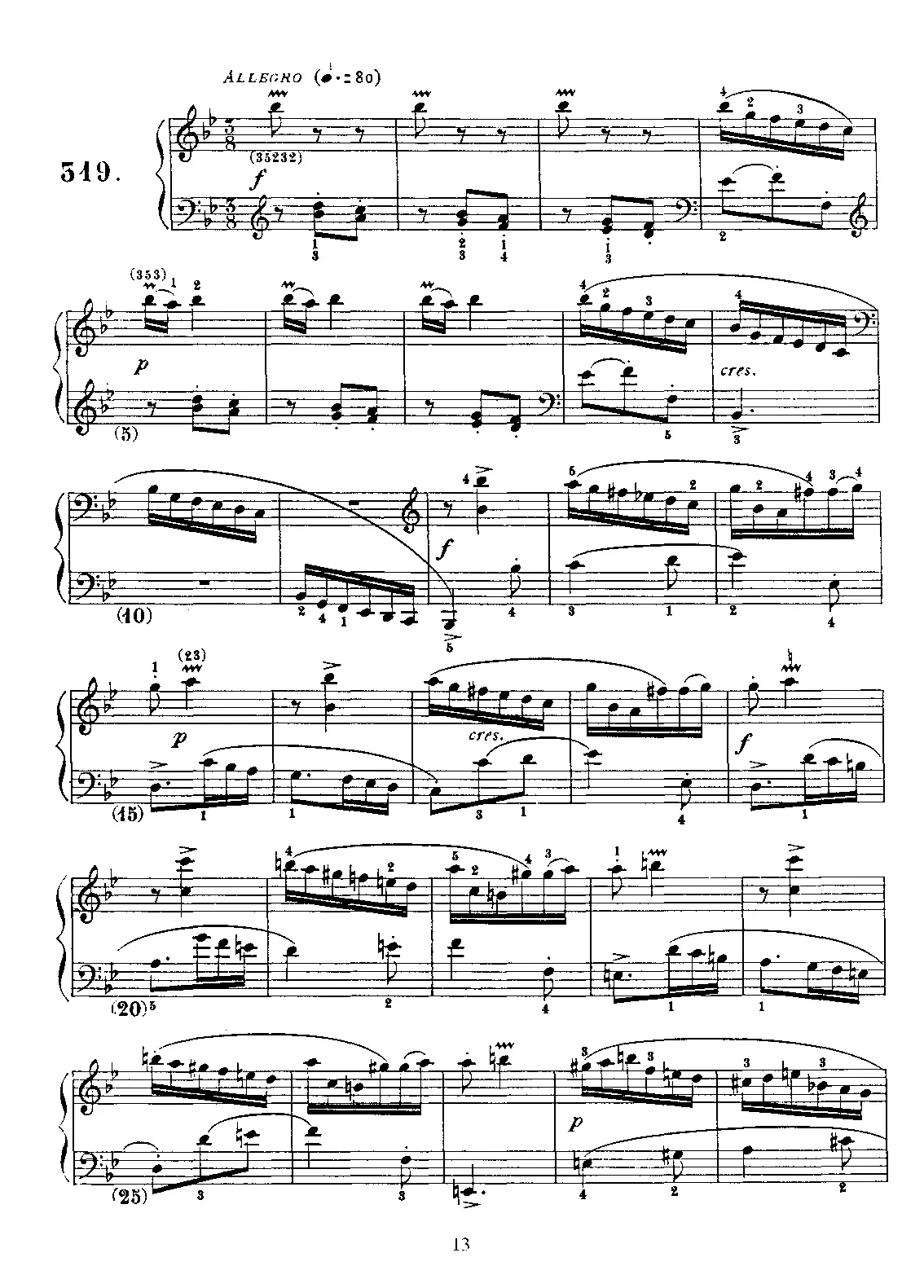 Keyboard Sonata in B-flat major - Page 1