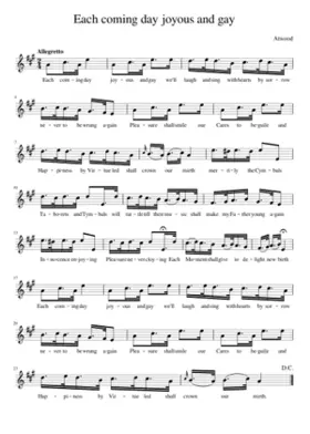 Each coming day joyous and gay