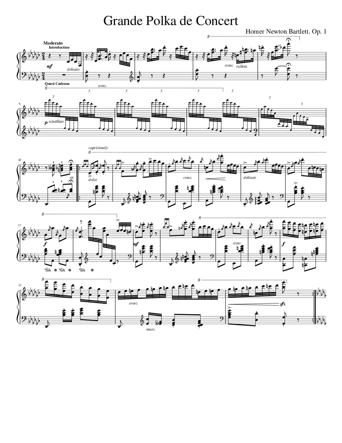 Grande Polka de Concert Op. 1 - Page 1