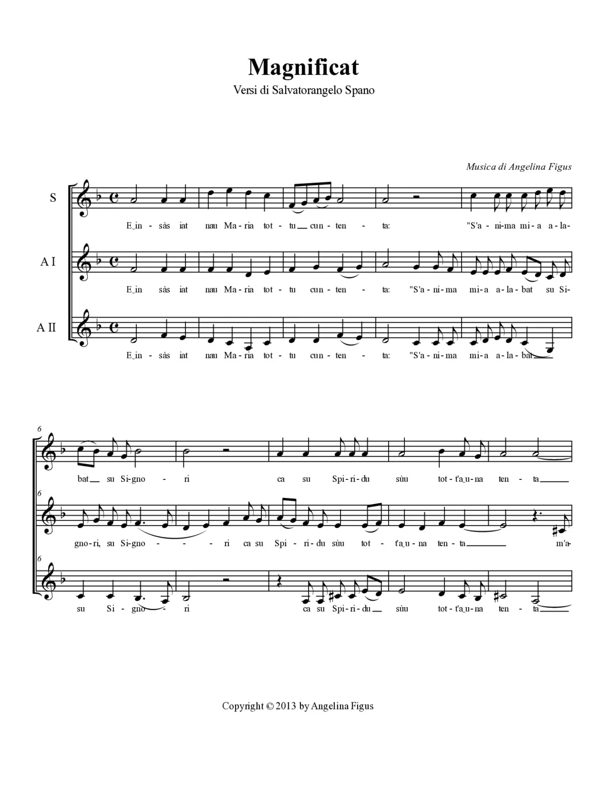 Magnificat - Page 1
