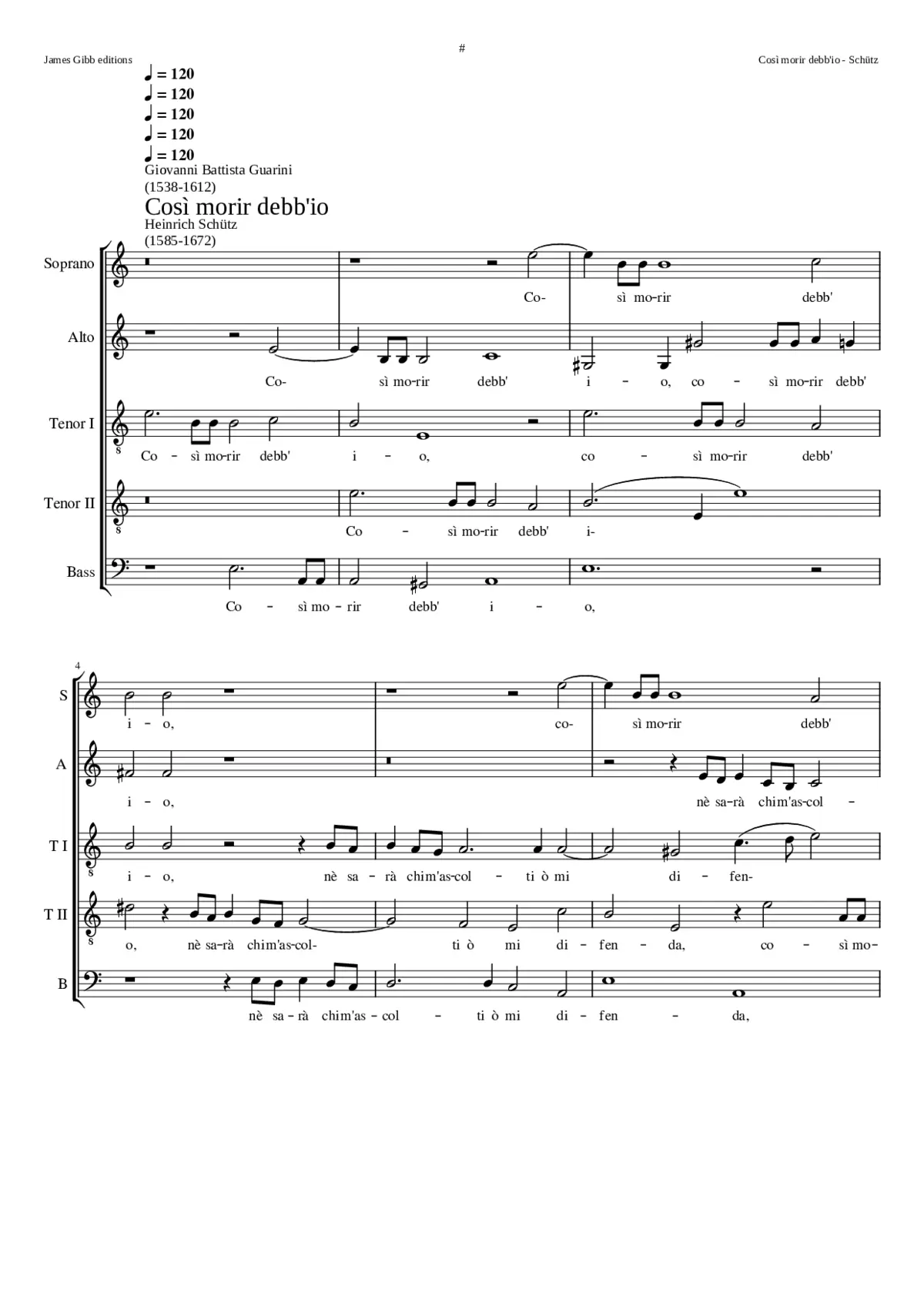 Cosi morir debb'io - Page 1