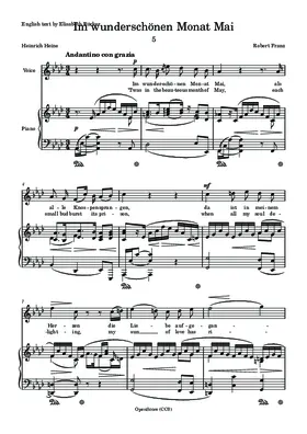 Im wunderschönen Monat Mai