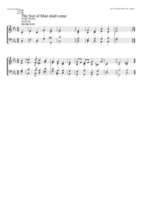 The Son of Man shall come