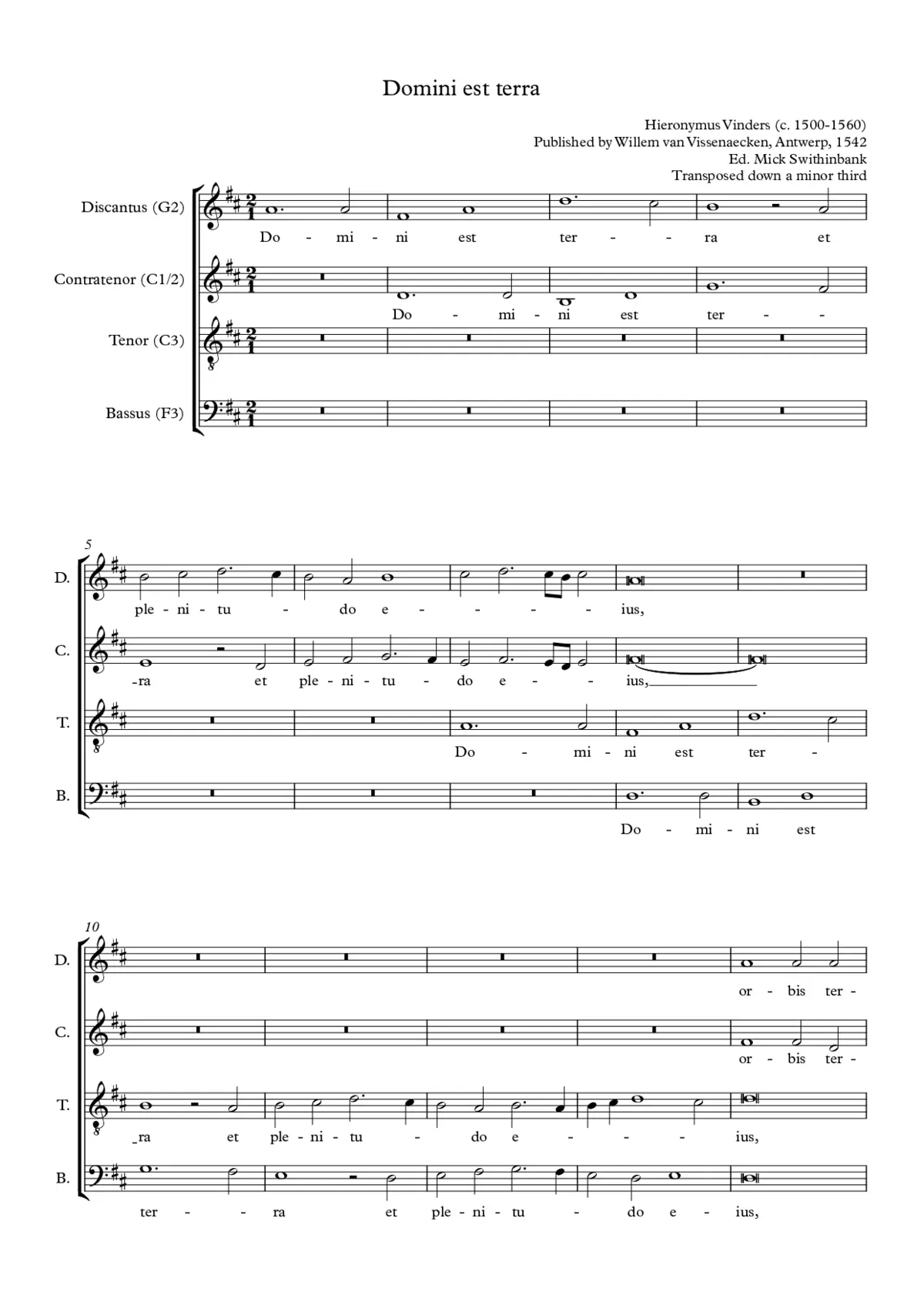 Domini est terra - Page 1