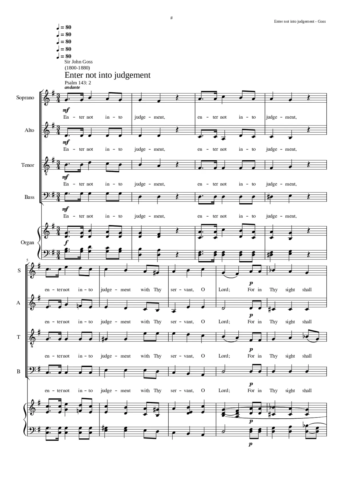 Enter not into judgement - Page 1