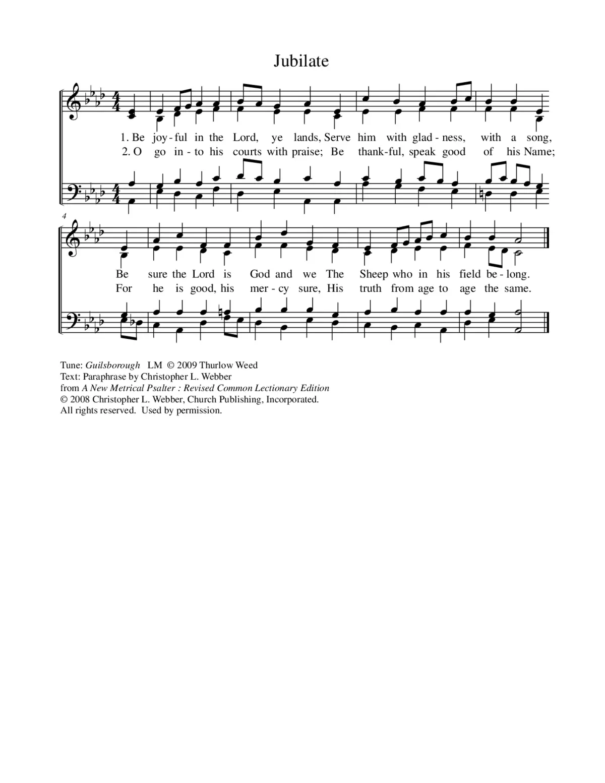Jubilate Deo - Page 1