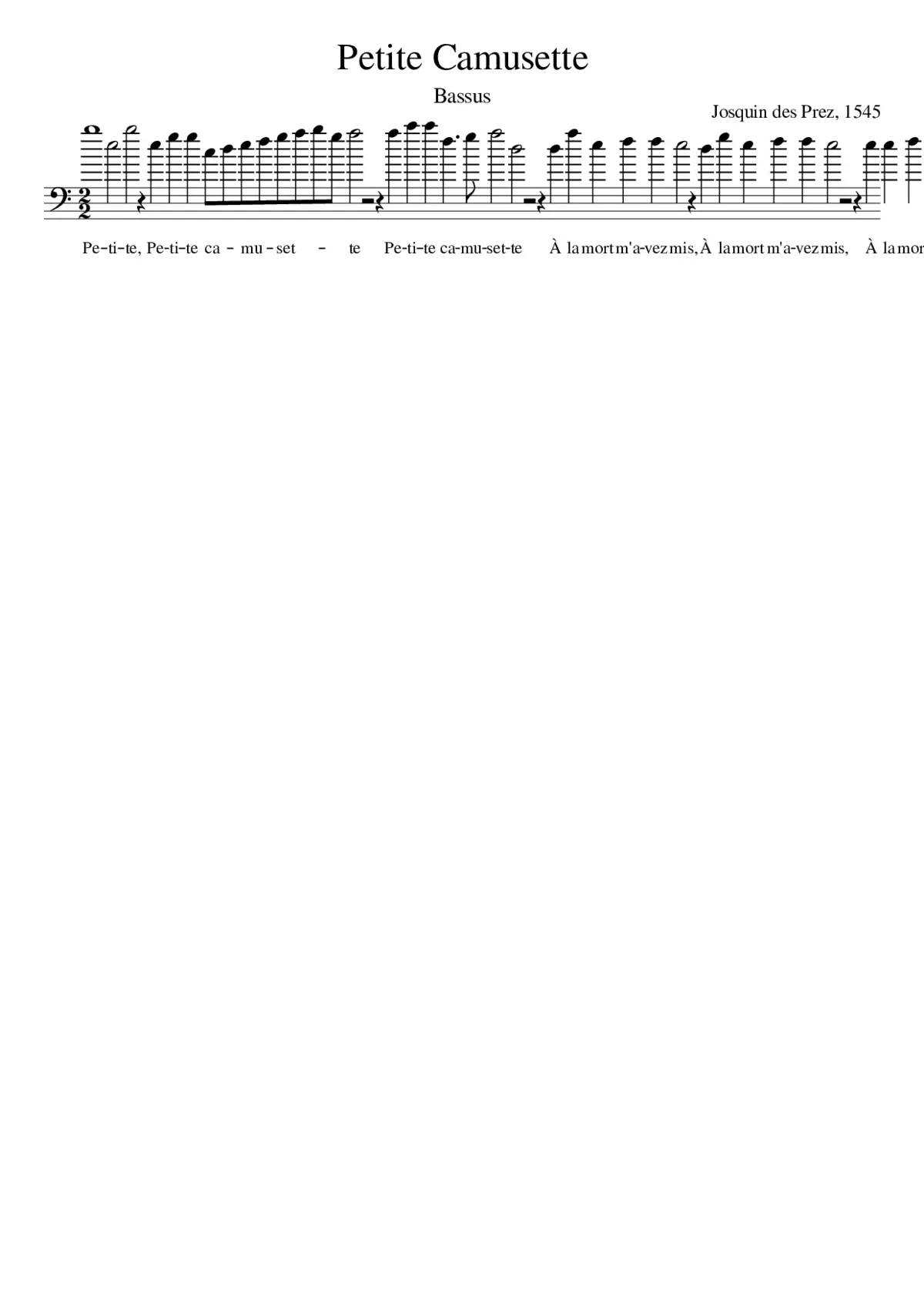 Petite camusette - Page 1