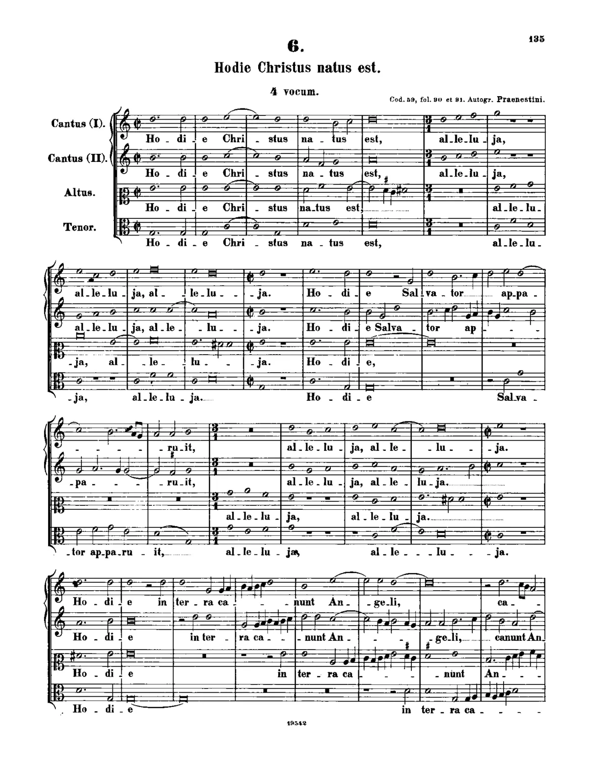 Hodie Christus natus est - Page 1