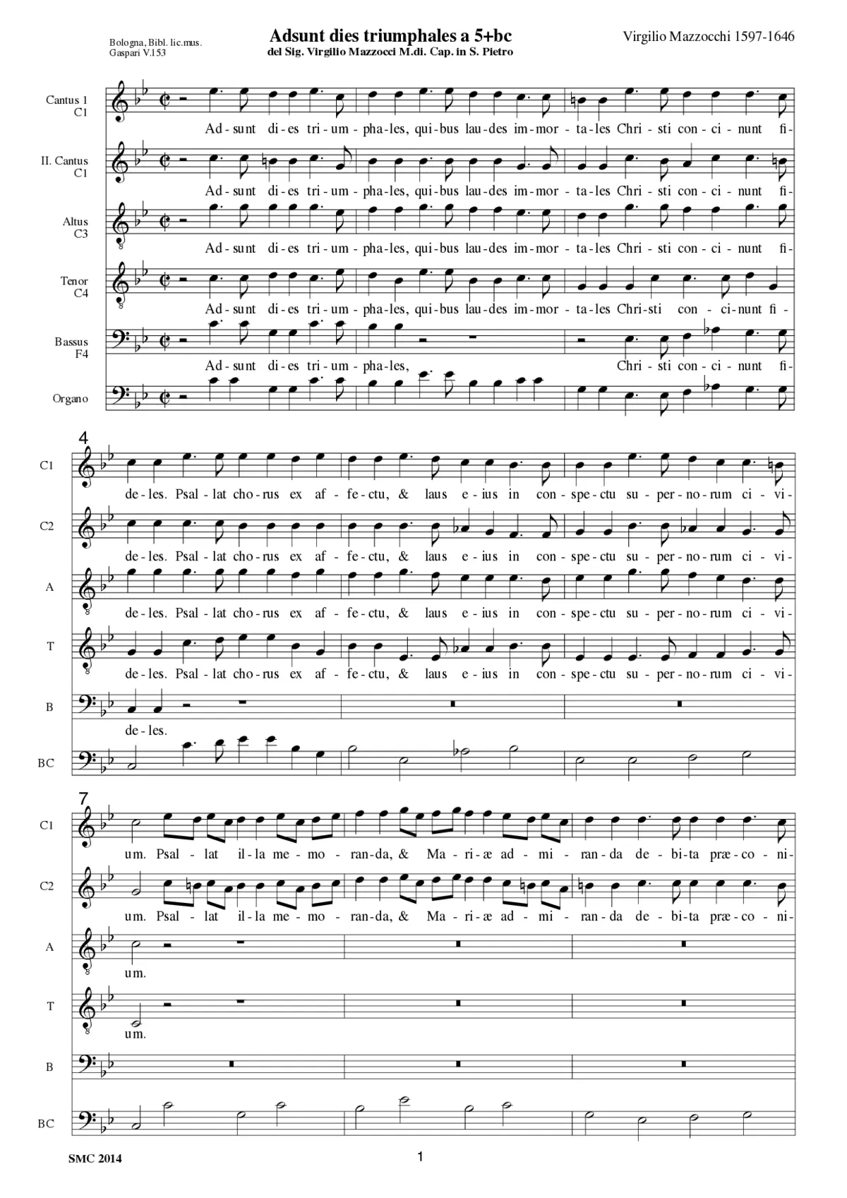 Adsunt dies triumphales - Page 1