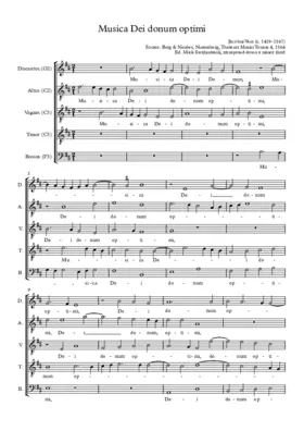 Musica Dei donum optimi