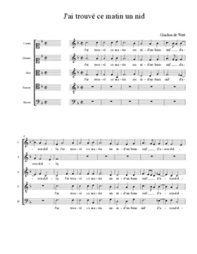 J'ai trouvé ce matin un nid