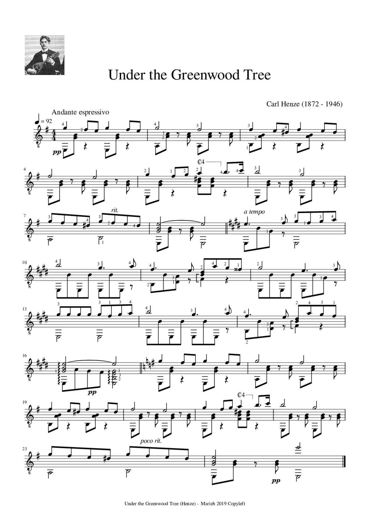 Under the Greenwood Tree - Page 1