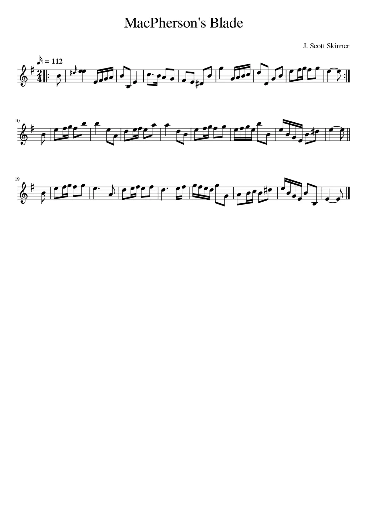 MacPherson's Blade - Page 1