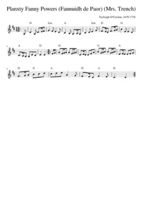 Planxty Fanny Powers (Fannuidh de Paor) (Mrs. Trench)