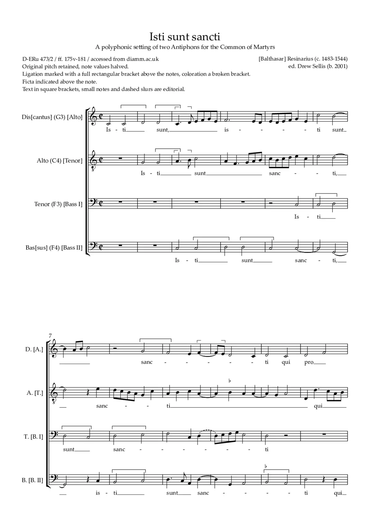 Isti sunt sancti - Page 1