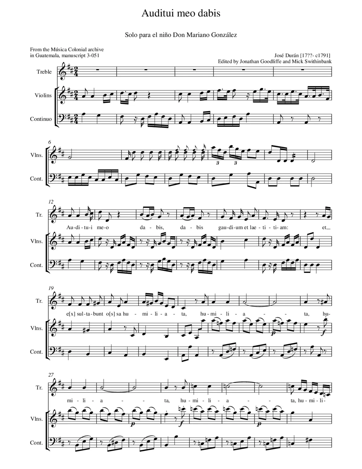 Auditui meo dabis - Page 1