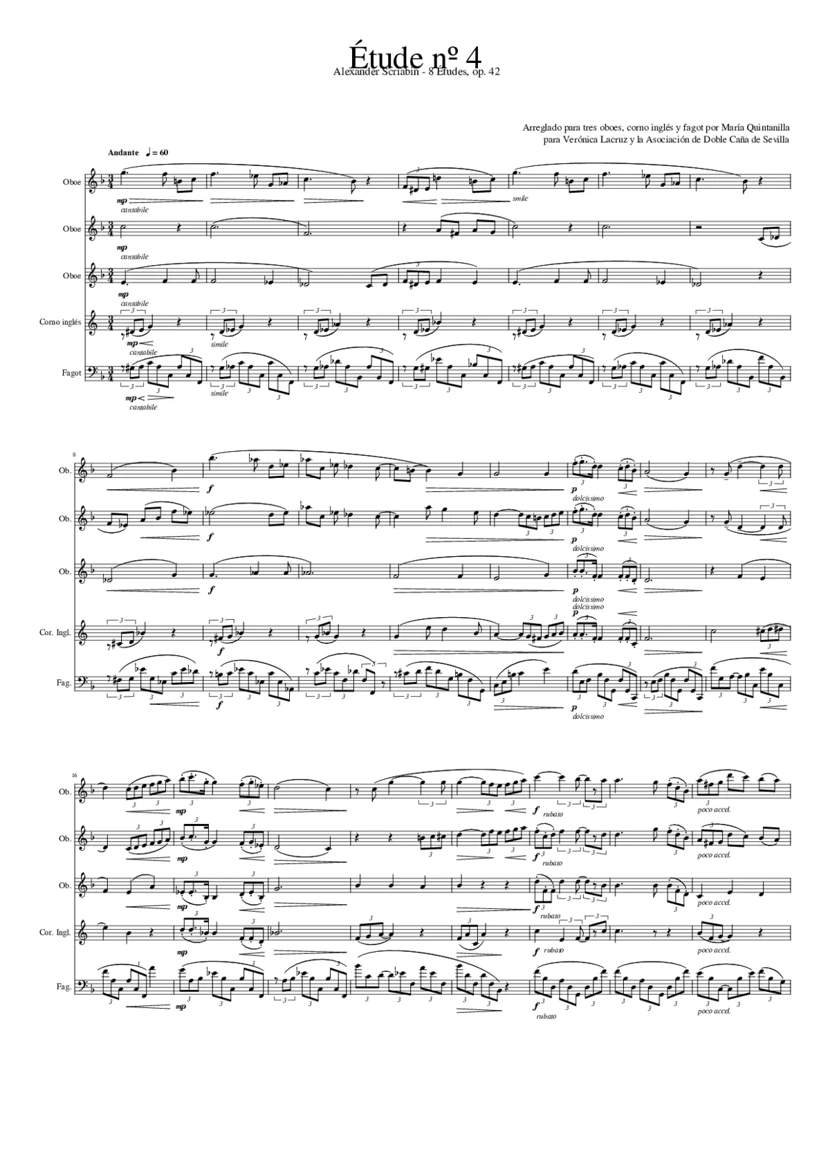 8 Etudes Op.42 - Page 1