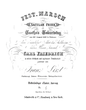 Festmarsch zur Säcularfeier von Goethes Geburtstag