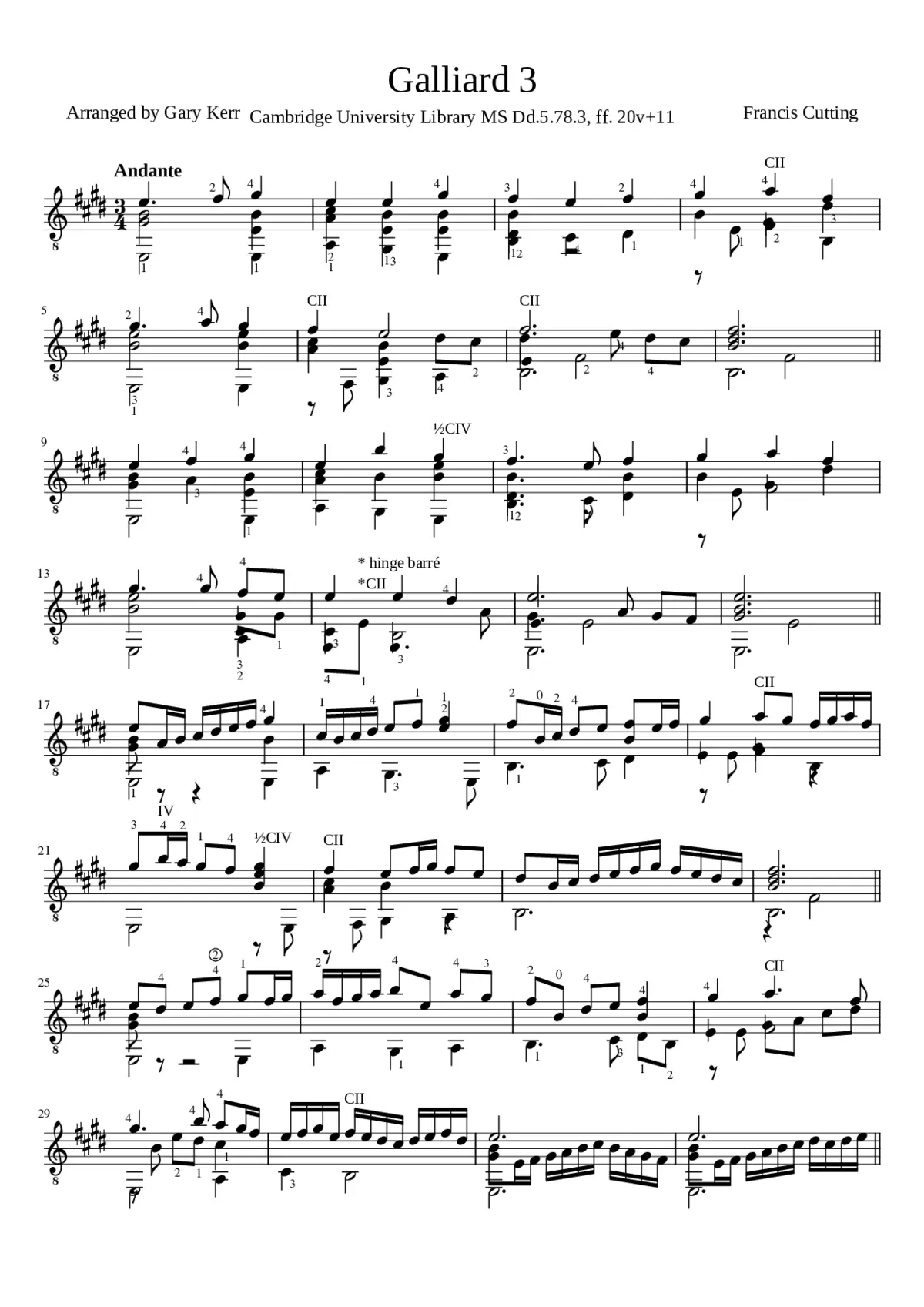 Galliard 3 - Page 1