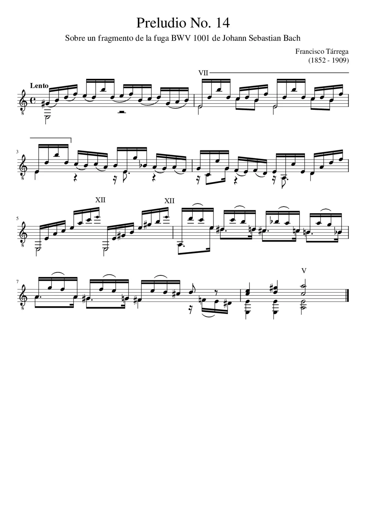 Preludio No. 14 - Page 1