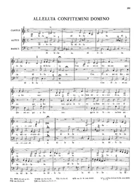 Alleluia. Confitemini Domino