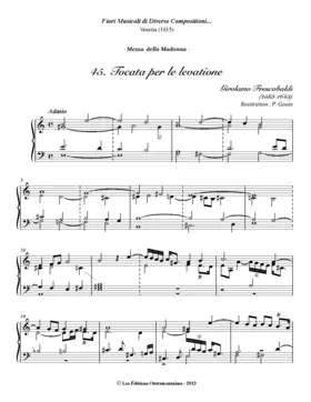 Toccata per l’elevatione