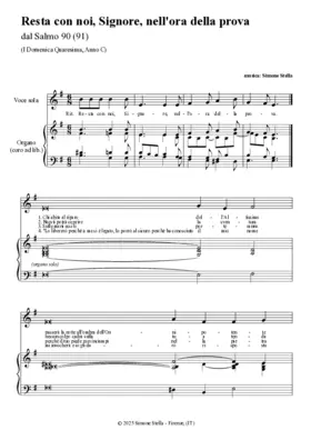 Resta con noi Signore nell'ora della prova (Psalm 90-91)