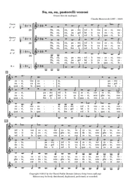 Su, su, su pastorelli vezzosi