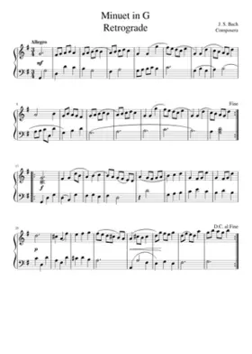 Minuet in G retrograde