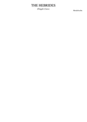 Overture The Hebrides (Fingal's Cave)