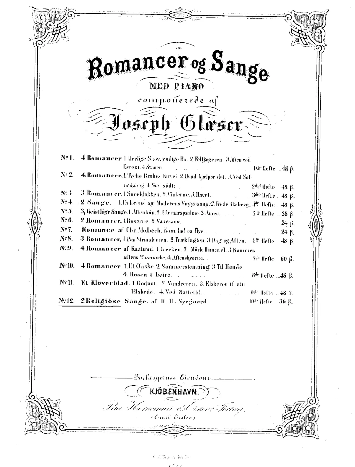 2 Religiøse Sange, af H. H. Nyegaard - Page 1