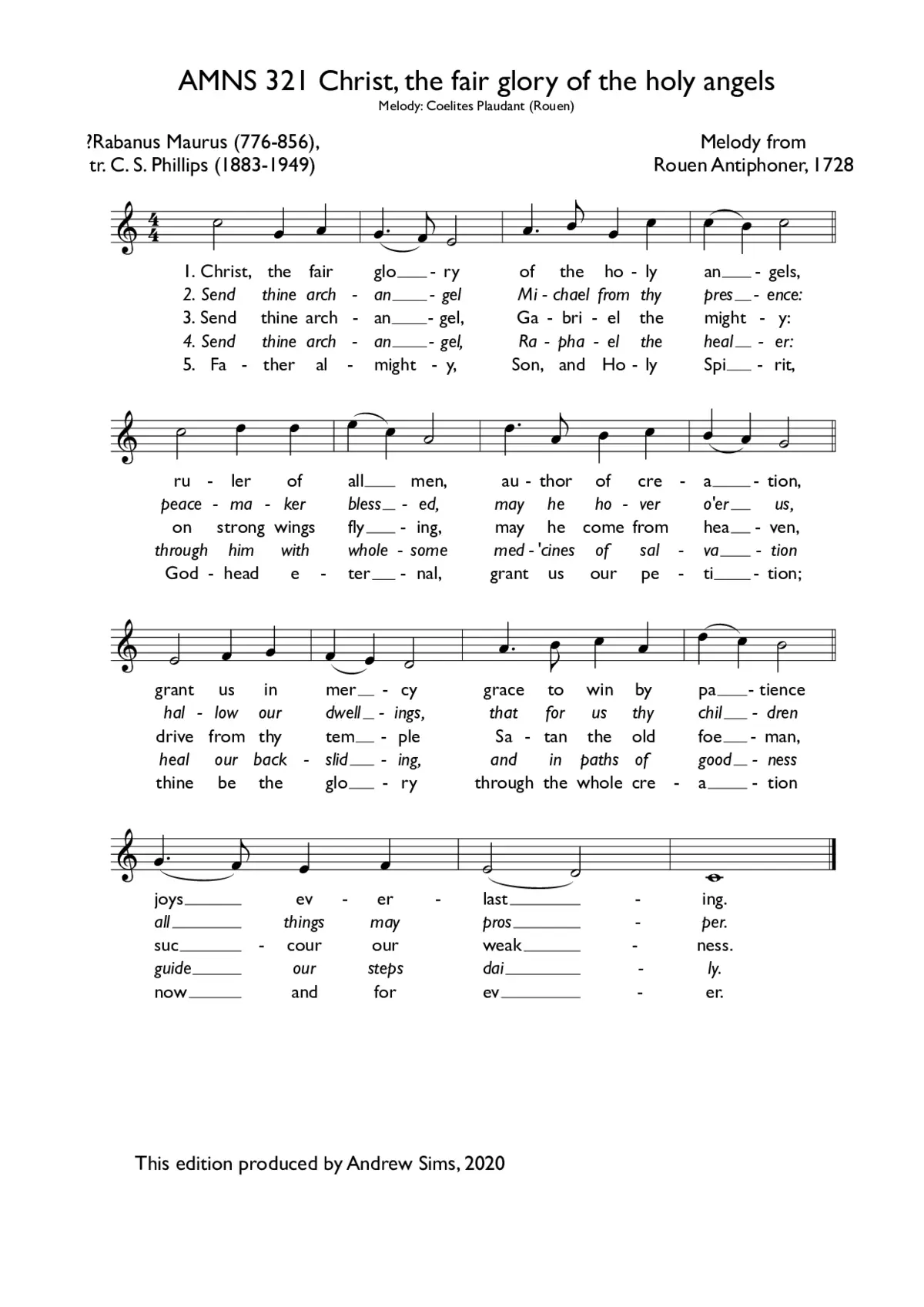 Christ, the fair glory of the holy angels - Page 1