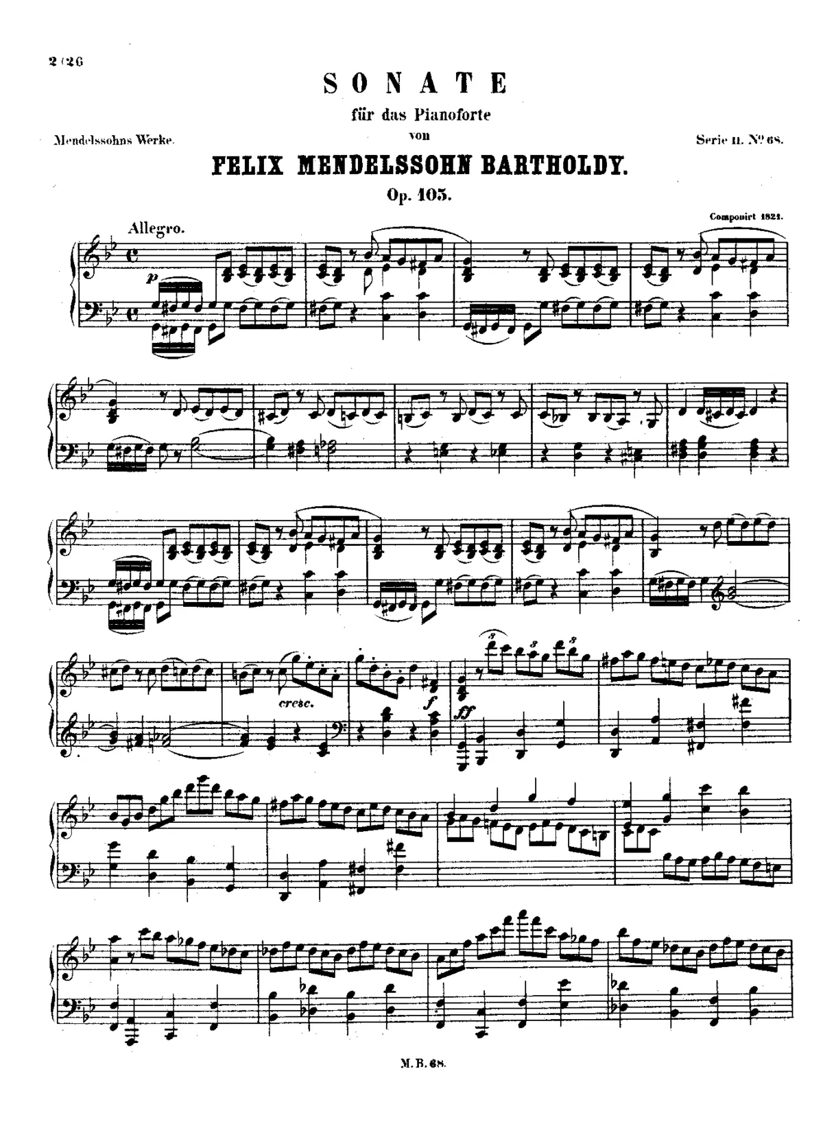 Piano Sonata No.2 - Page 1