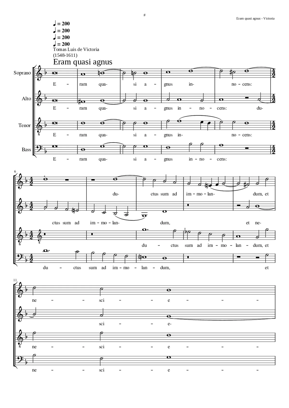 Eram quasi agnus - Page 1