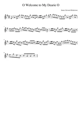O Welcome to My Dearie O
