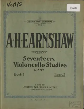 Seventeen violoncello studies in two books