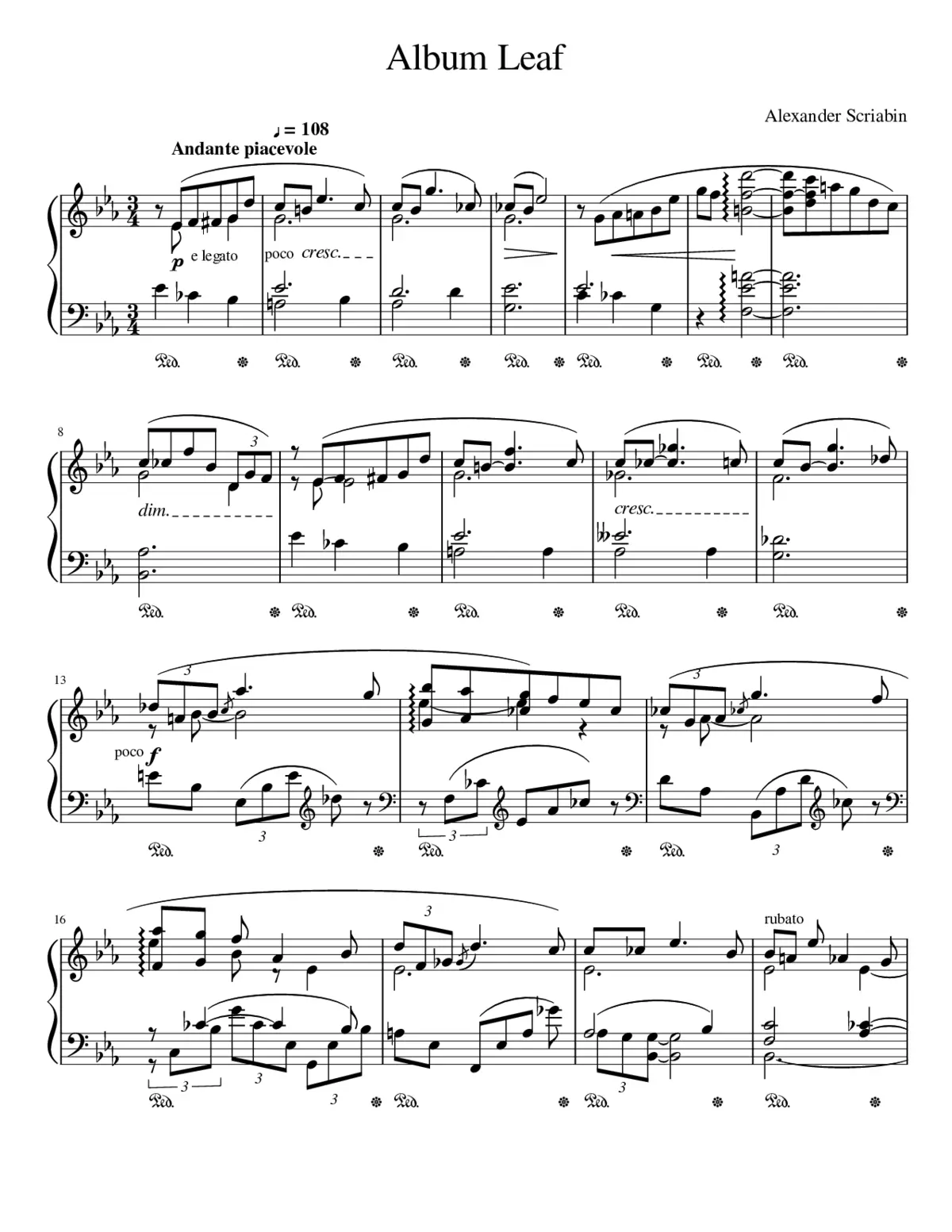 3 Pieces Op.45 - Page 1