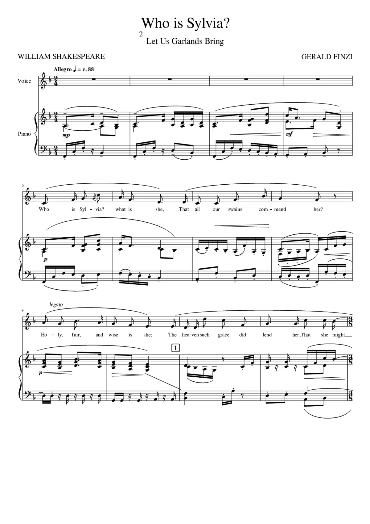 Let Us Garlands Bring Op.18 - Page 1