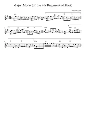 Major Molle (of the 9th Regiment of Foot)