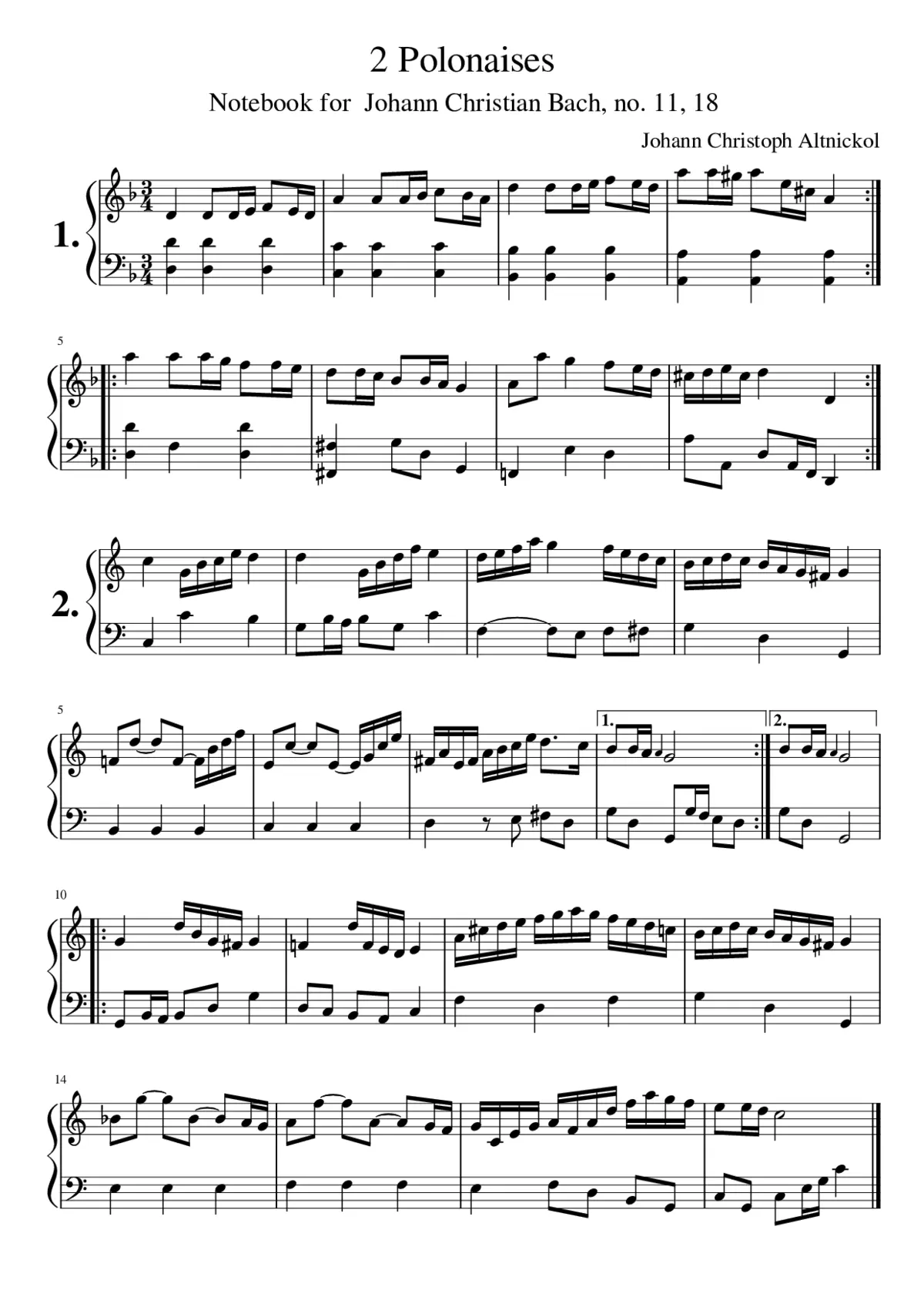 2 Polonaises - Page 1