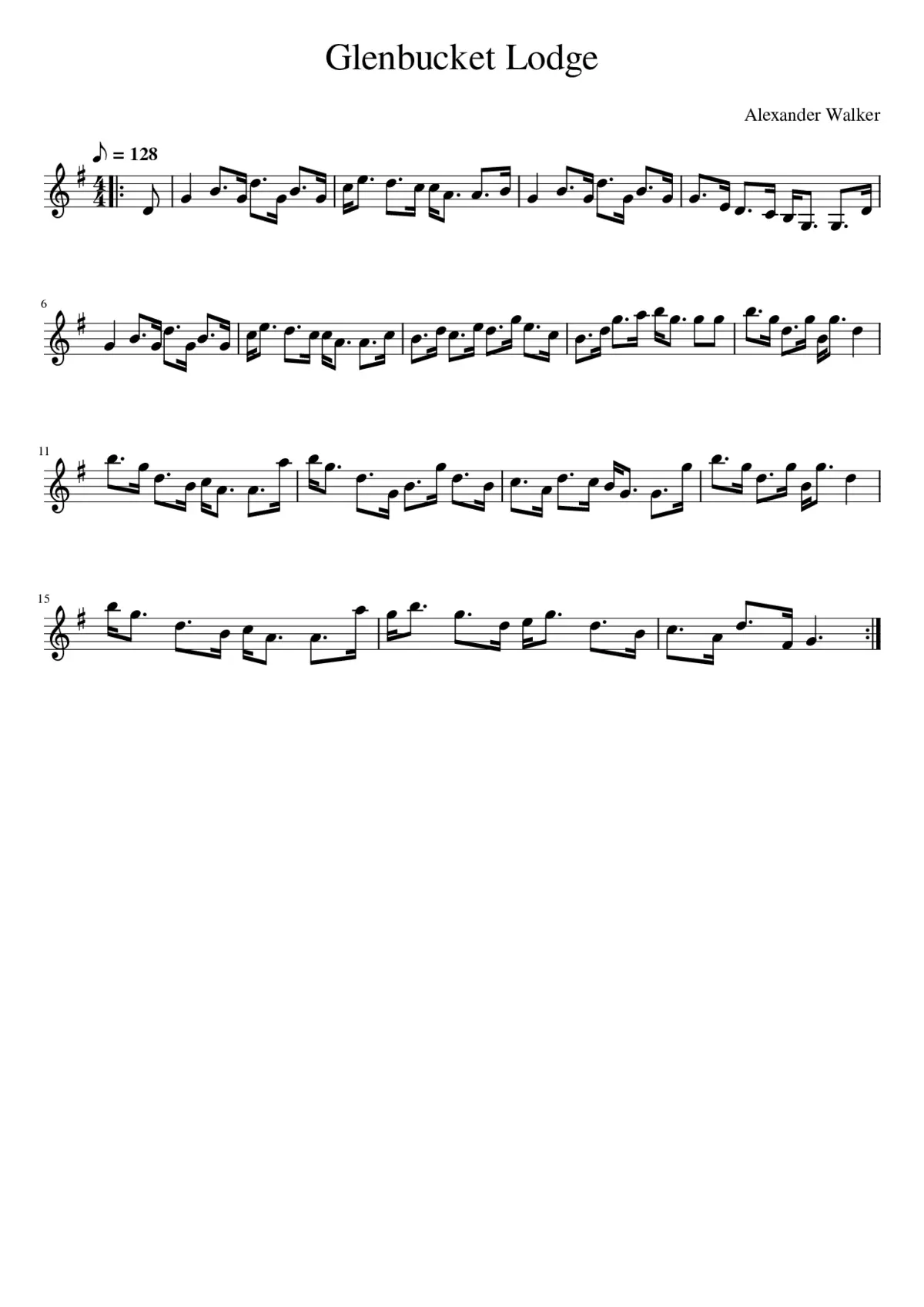 Glenbucket Lodge - Page 1