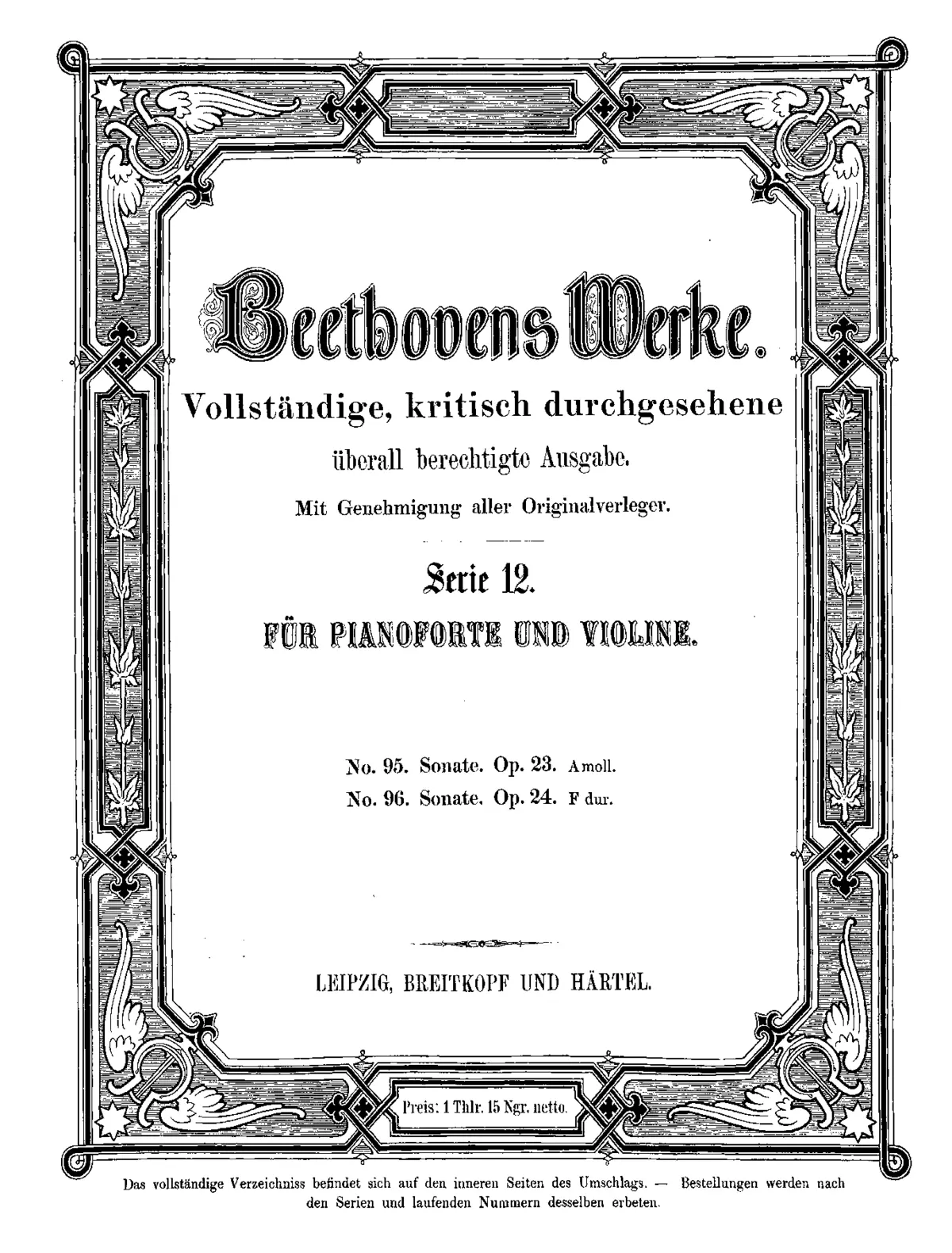 Violin Sonata No.4 in A minor - Page 1