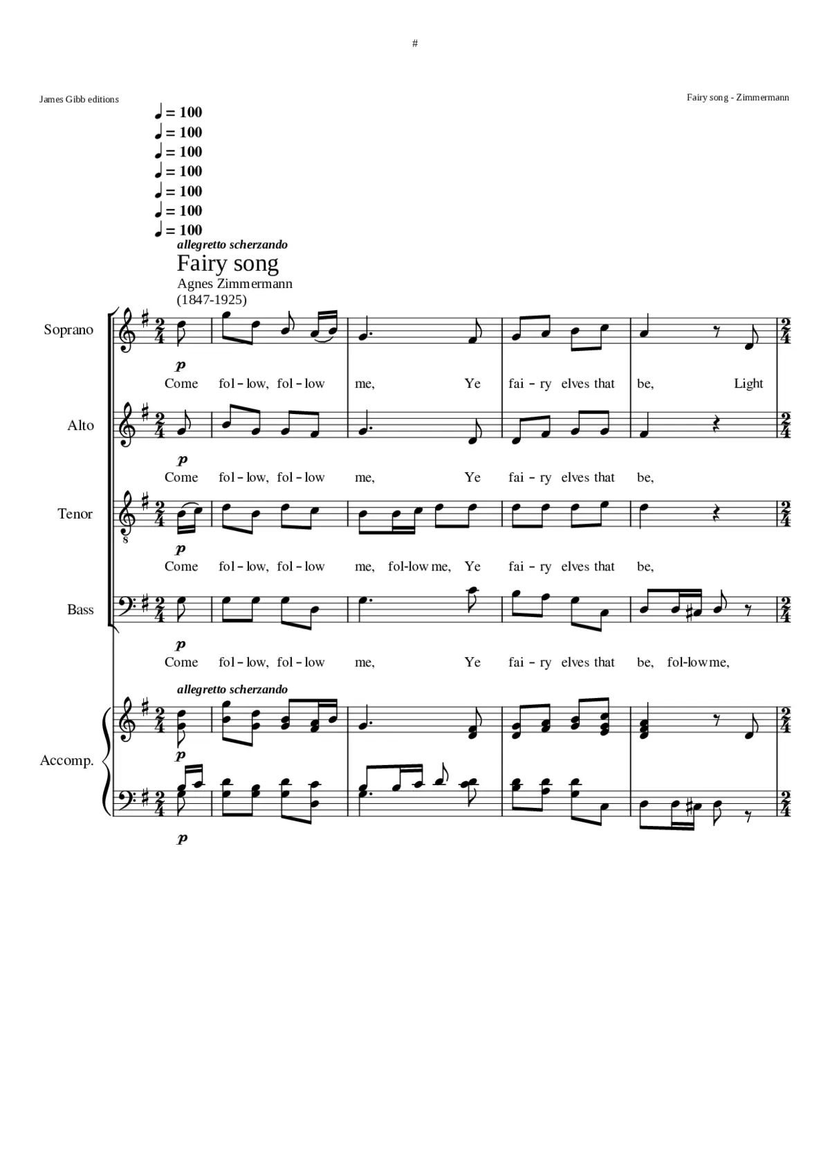 Fairy song - Page 1