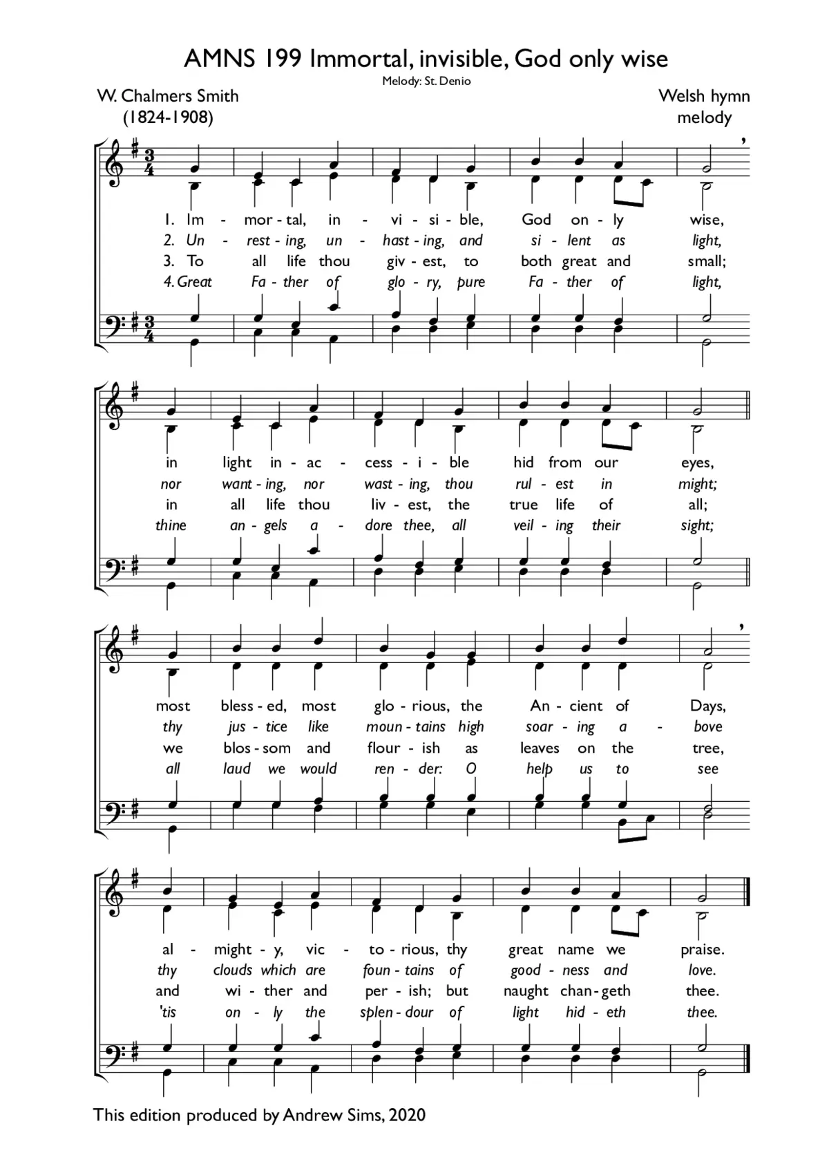 Immortal, invisible, God only wise - Page 1