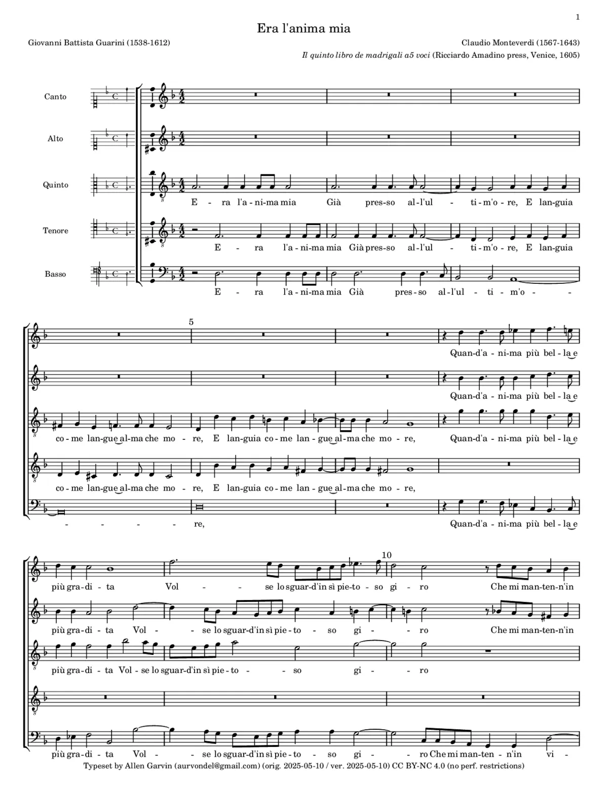 Era l'anima mia - Page 1