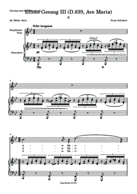 Ellens Gesang III, D.839 (Ave Maria)