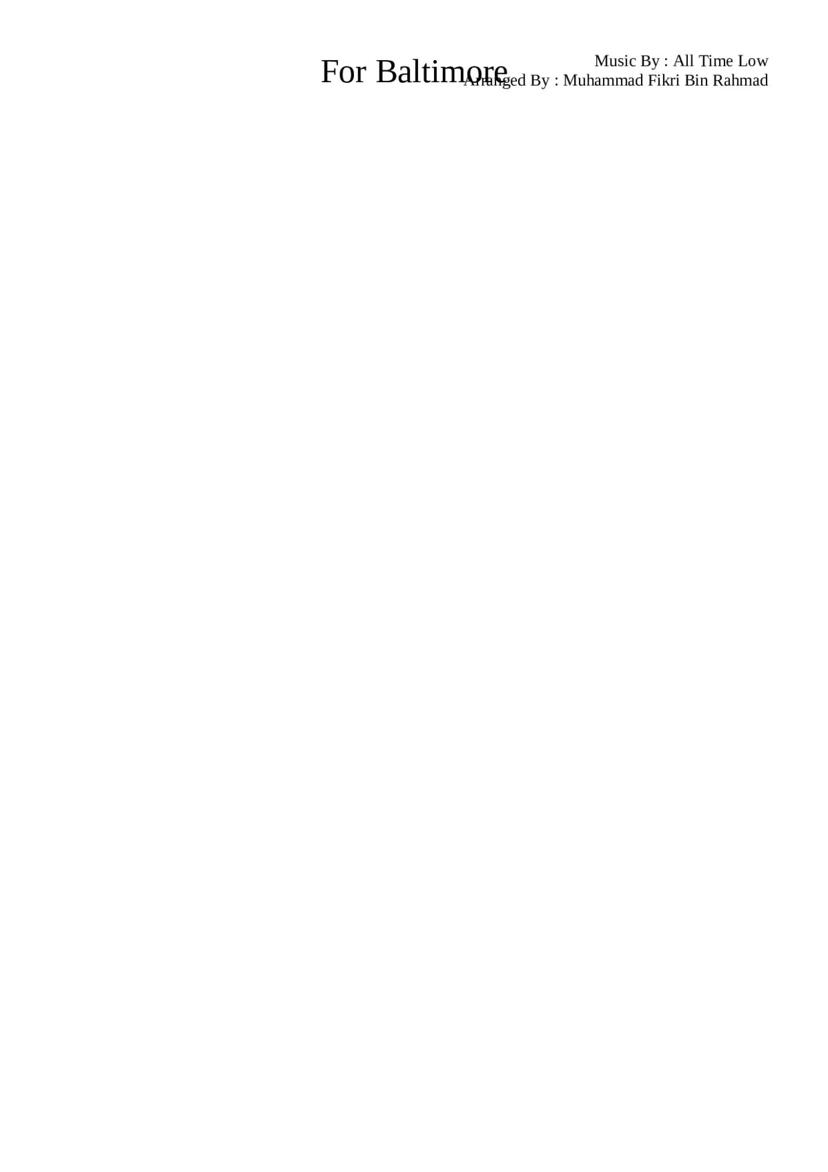 for baltimore - Page 1