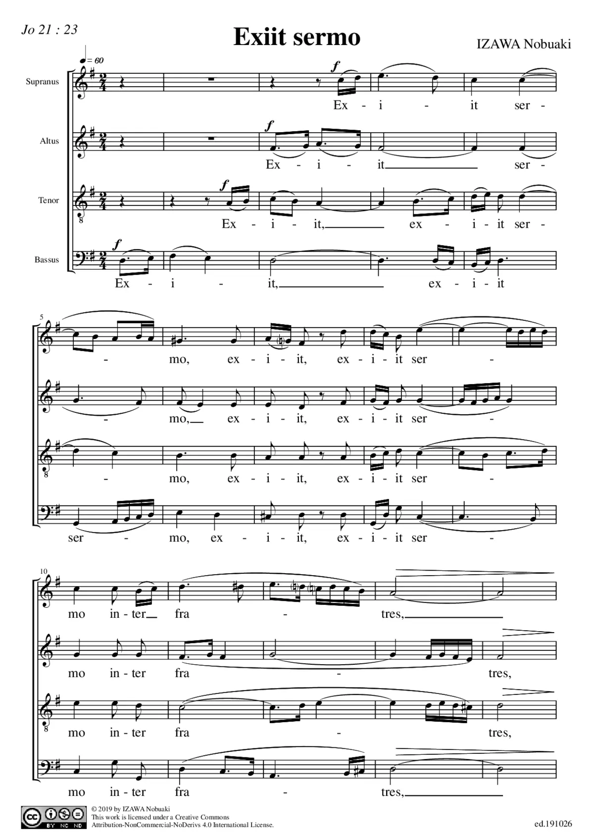 Exiit sermo - Page 1