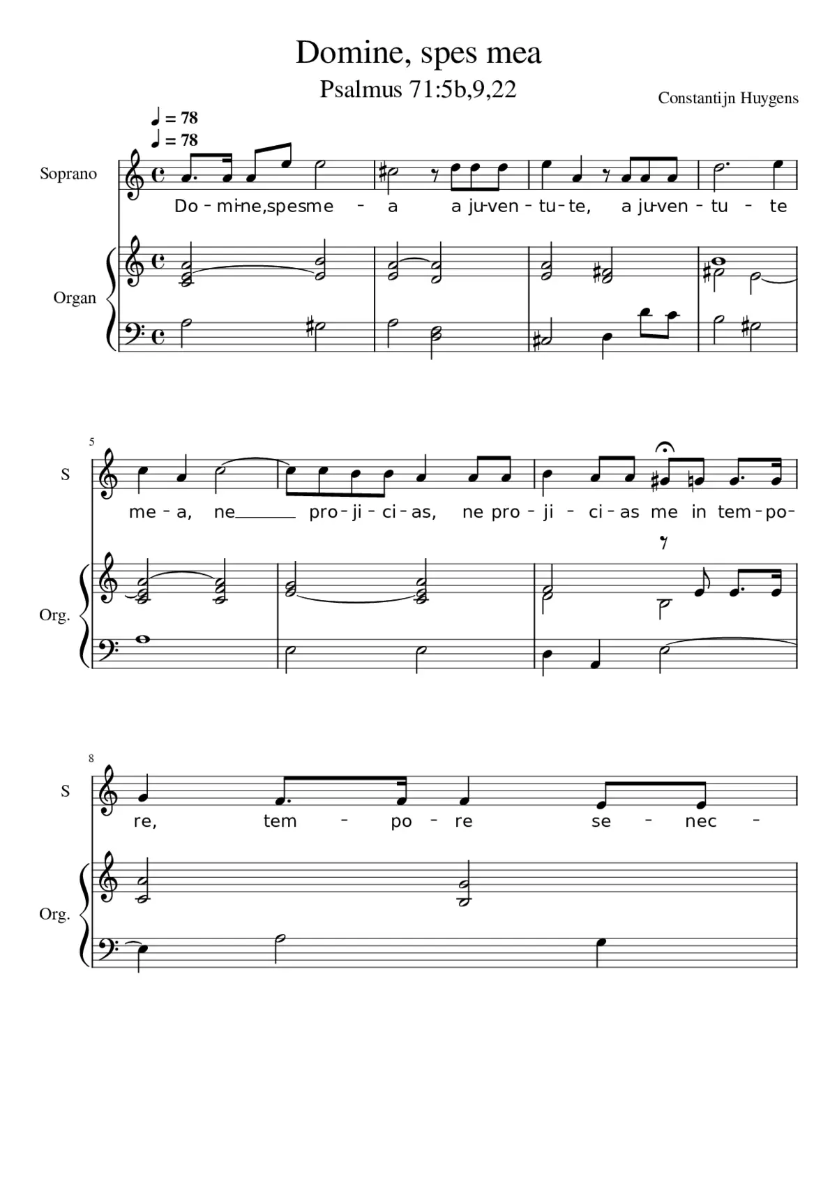 Domine spes mea - Page 1